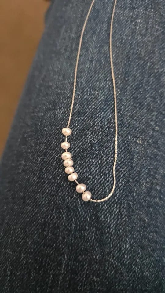 Customer photo review of Chic Loom Natural Pearl Necklace