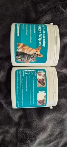 Customer photo review of Toallitas dentales naturales para mascotas