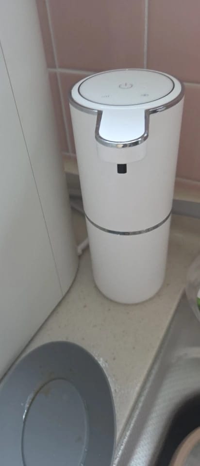 Customer photo review of Liquid Foma Soap Dispenser - Turn Your Everyday Handwashing Into a Smarter Experience