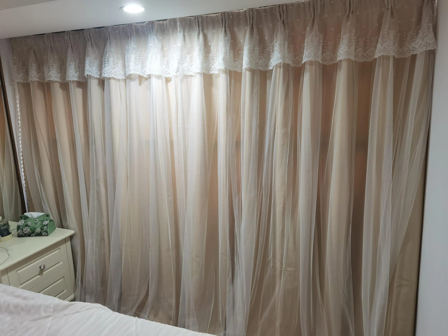 Customer photo review of Cortina Blackout com Voil de Luxo Sob Medida - Luxor Veil
