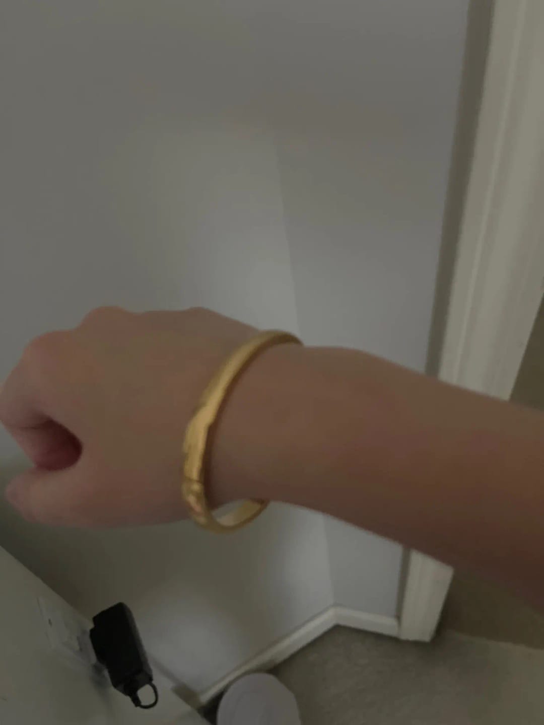 Customer photo review of Golden Smooth Bangle