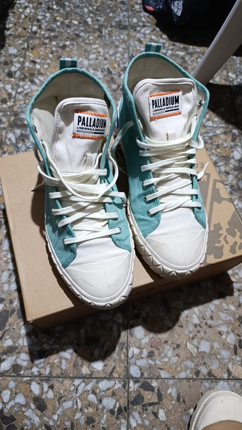 Customer photo review of 79142-384-M | PALLA ACE CHUKKA ORGANIC | SEA GREEN
