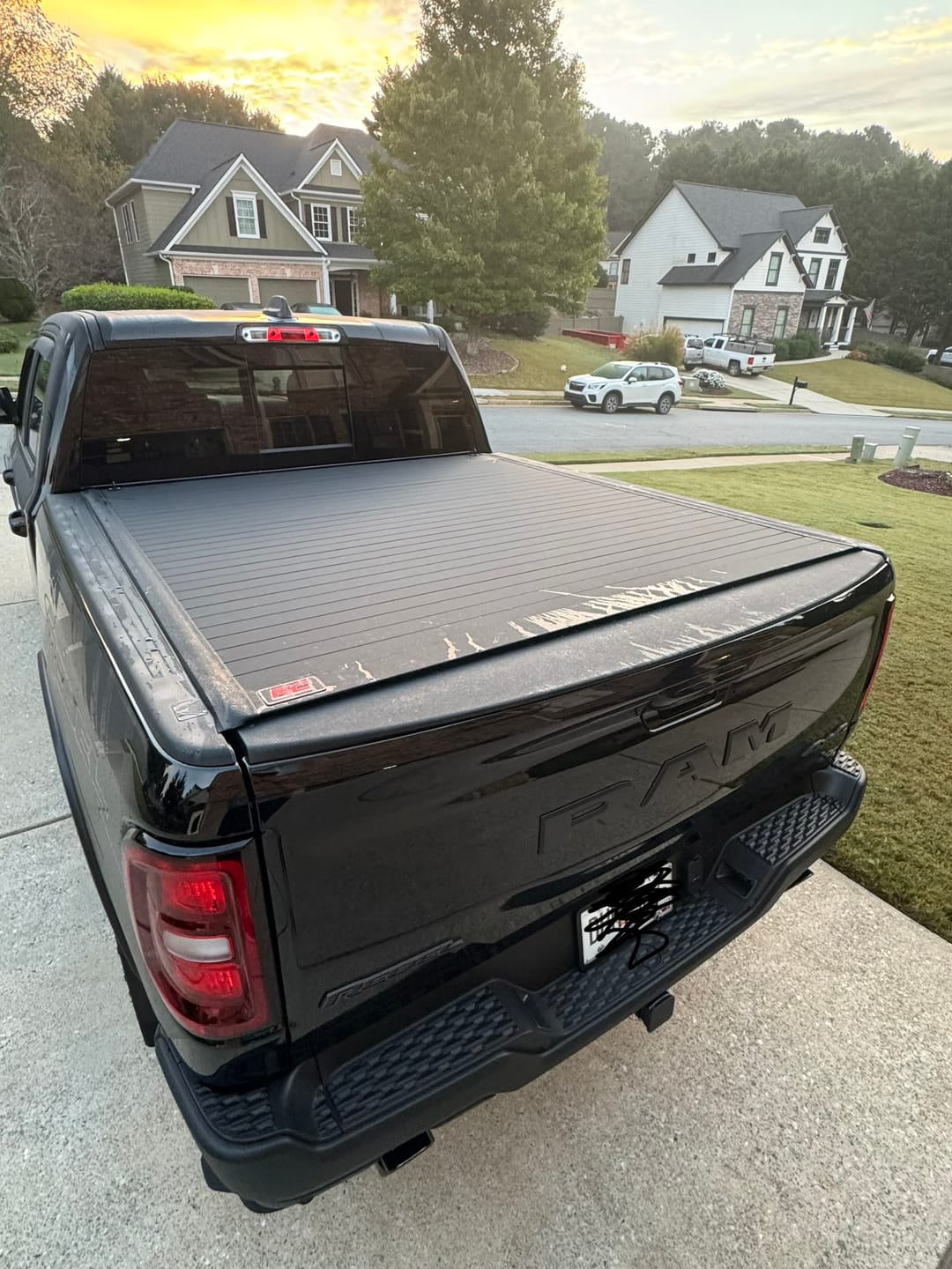 Customer photo review of Rough Country 50320550 Hard Roll Up Bed Cover | 5'7" Bed | Ram 1500 (19-26)/1500 TRX (21-24)