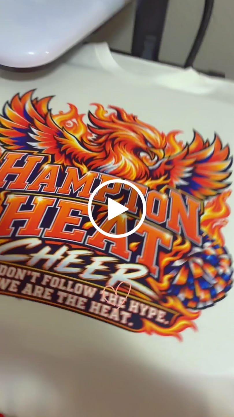 Customer video review of Gang Sheet (Upload)