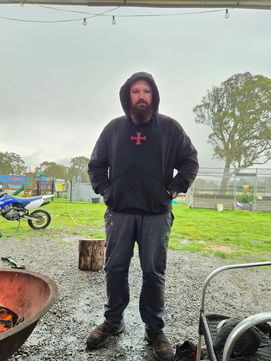 Customer photo review of Crusader Armor Hoodie - Without Rivets