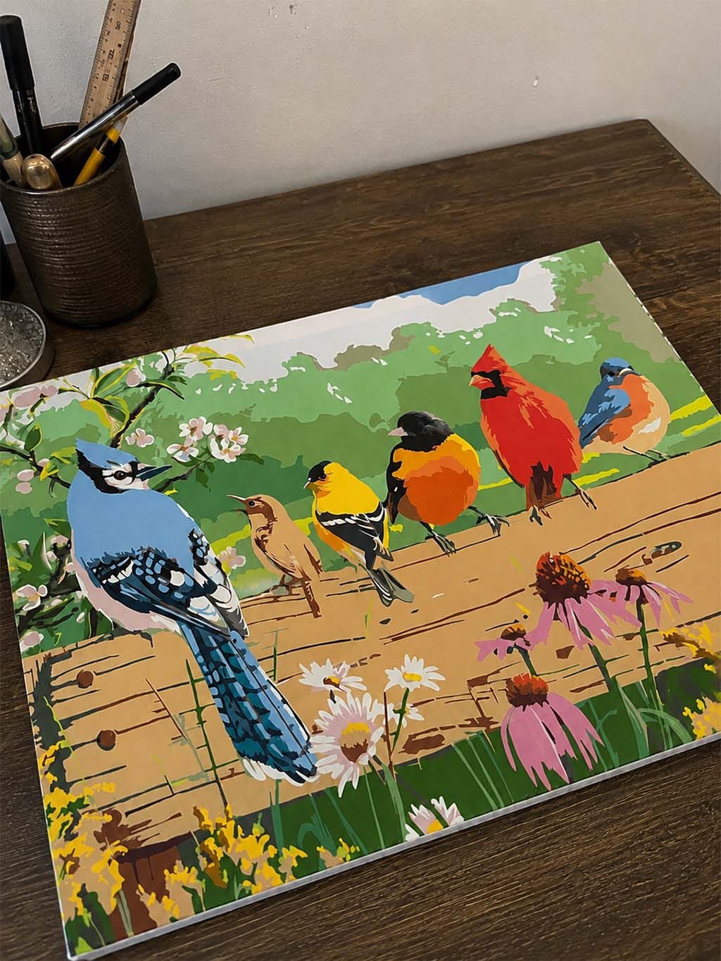 Customer photo review of Oiseaux sur la barrière
