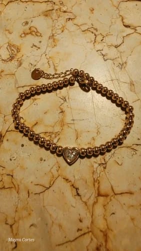Customer photo review of Golden Touch Zircon Bracelet