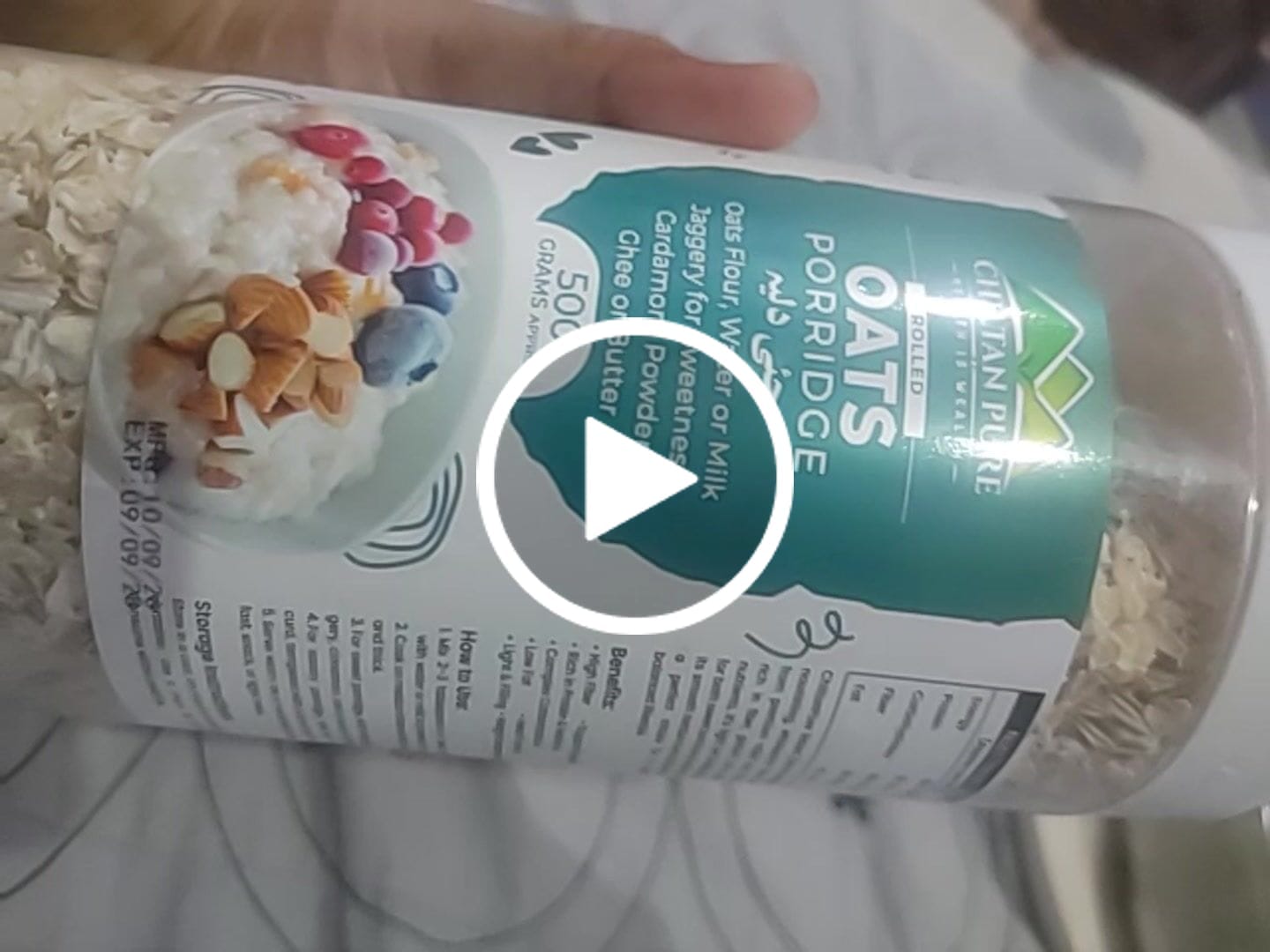 Customer video review of Rolled Oats Porridge / جئی کا دلیہ / Jae ka Daliya
