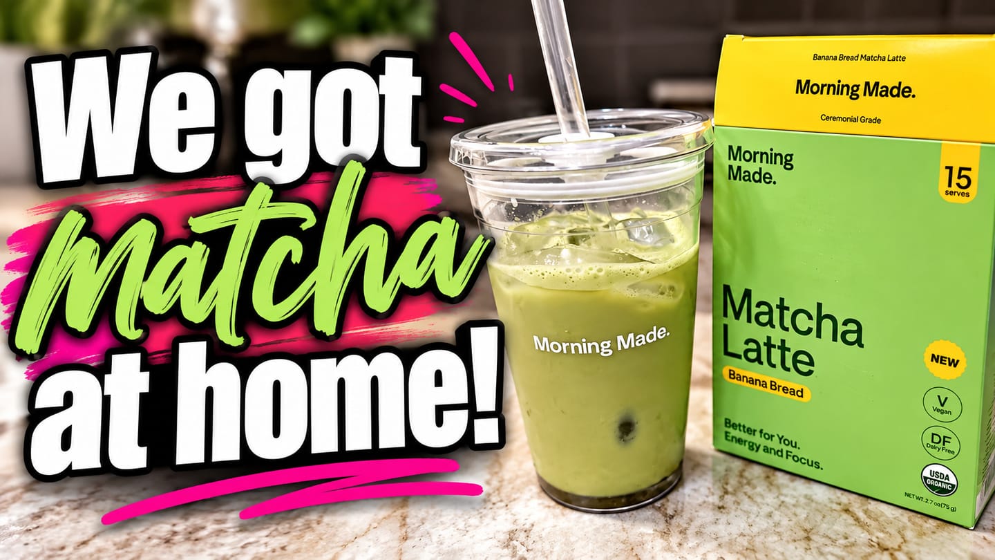Customer photo review of Banana Bread Matcha Latte