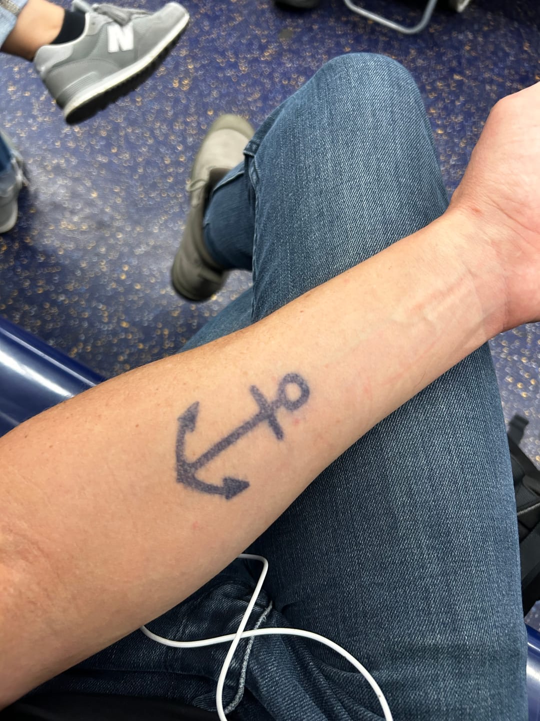 Customer photo review of Anchor Tattoo - Semi Permanent