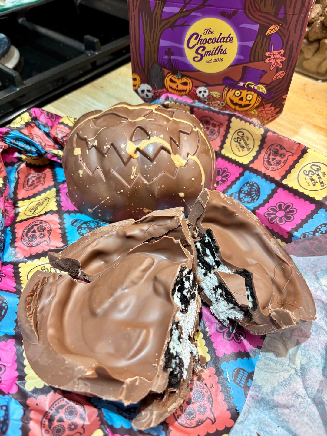 Customer photo review of S'mores Chocolate Pumpkin 550g