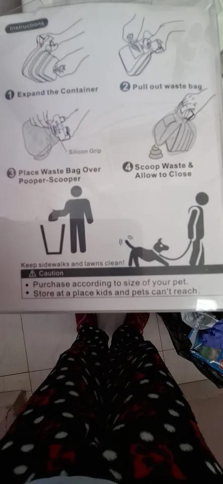 Customer photo review of ZoomScoop - Portable Walk Scooper