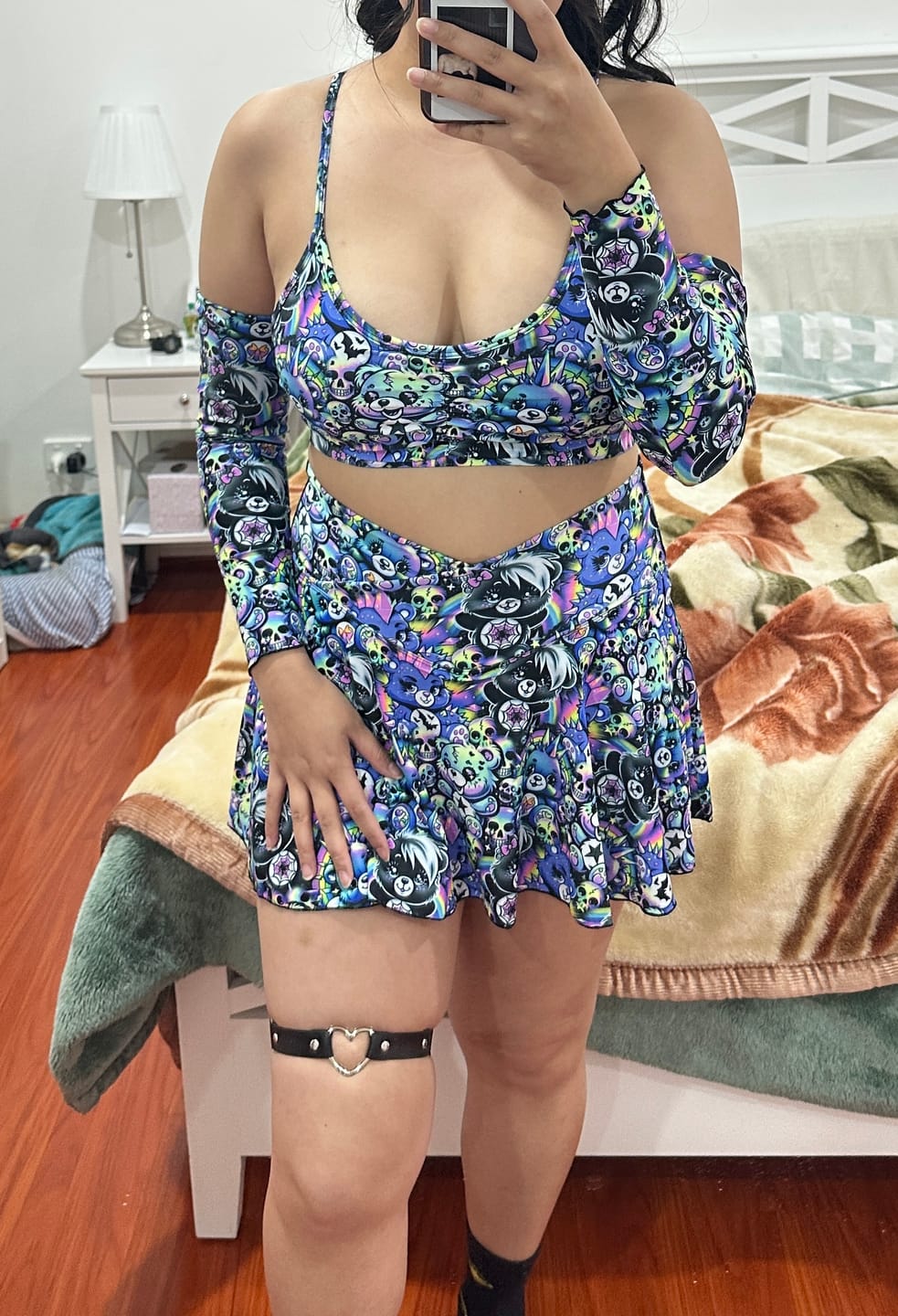 Customer photo review of Scare-Bear Bite Bra (UV REACTIVE)