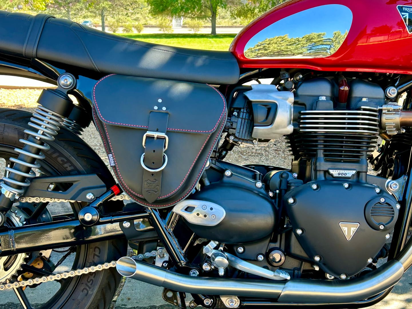 Customer photo review of Triumph Throw Under Seat Cover Bags - TTU01 (Set of 2)