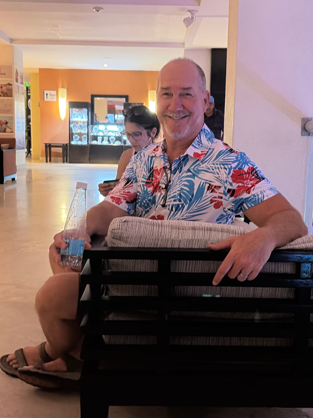 Customer photo review of Red White & Beaches Golf Polo