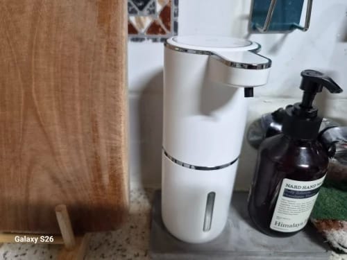 Customer photo review of Liquid Foma Soap Dispenser - Turn Your Everyday Handwashing Into a Smarter Experience