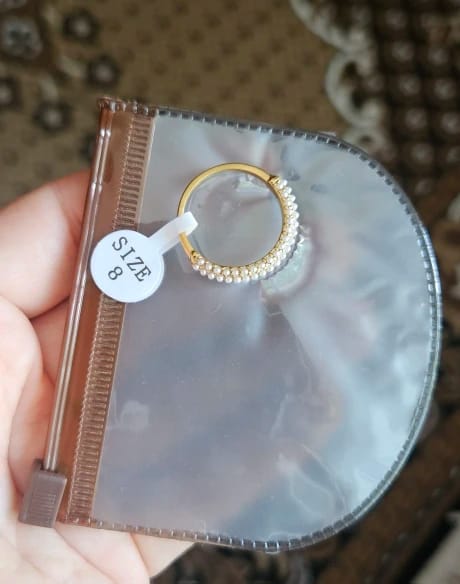Customer photo review of Chic Pearl Ring