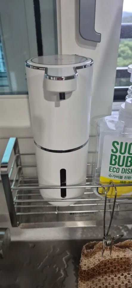 Customer photo review of Liquid Foma Soap Dispenser - Turn Your Everyday Handwashing Into a Smarter Experience