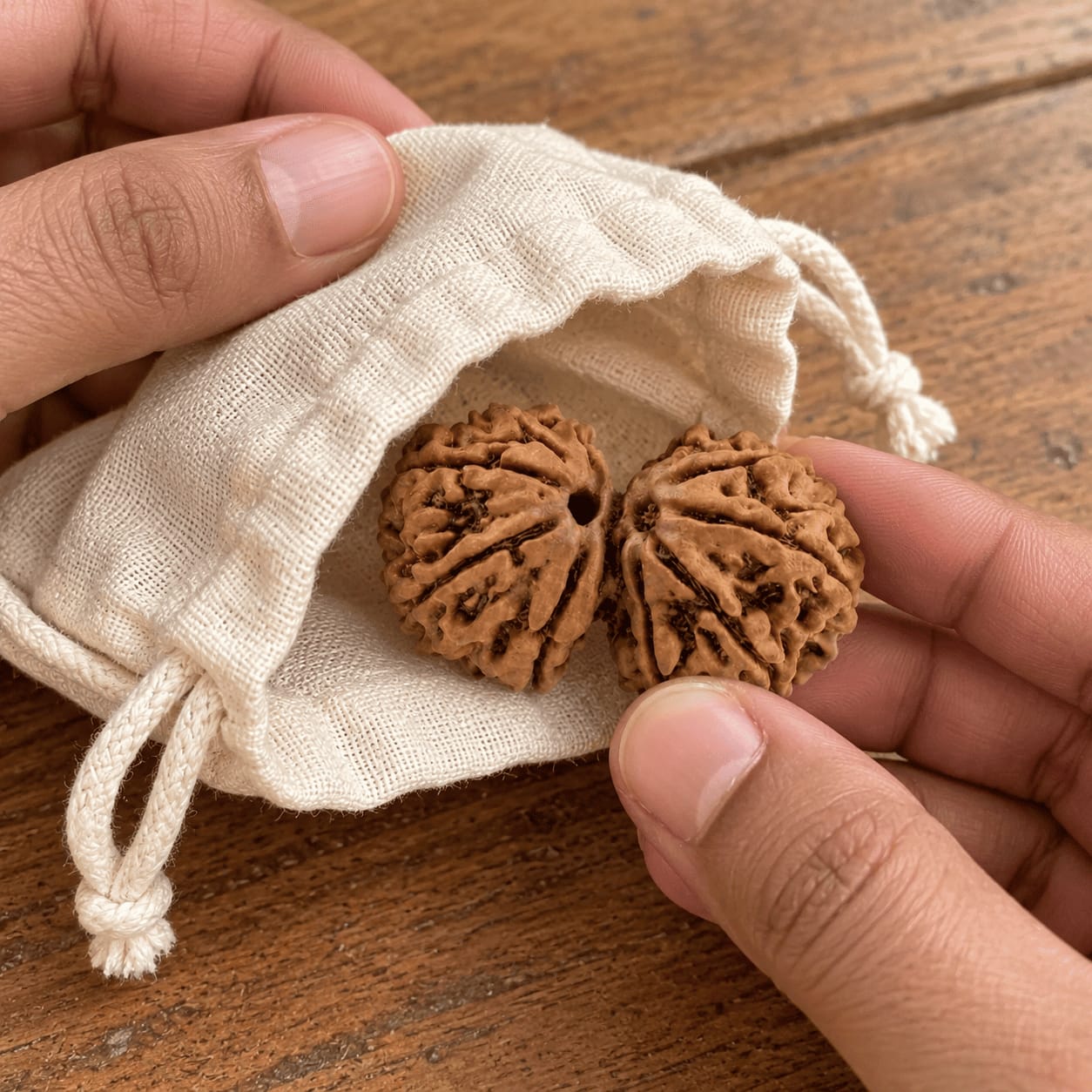 Customer photo review of Gauri Shankar Rudraksha (Nepali)