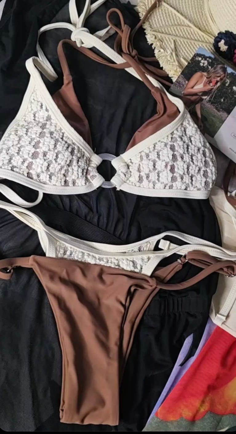 Customer photo review of Seamolly Contrast Color Lace O Ring String Double Layer Bikini Set