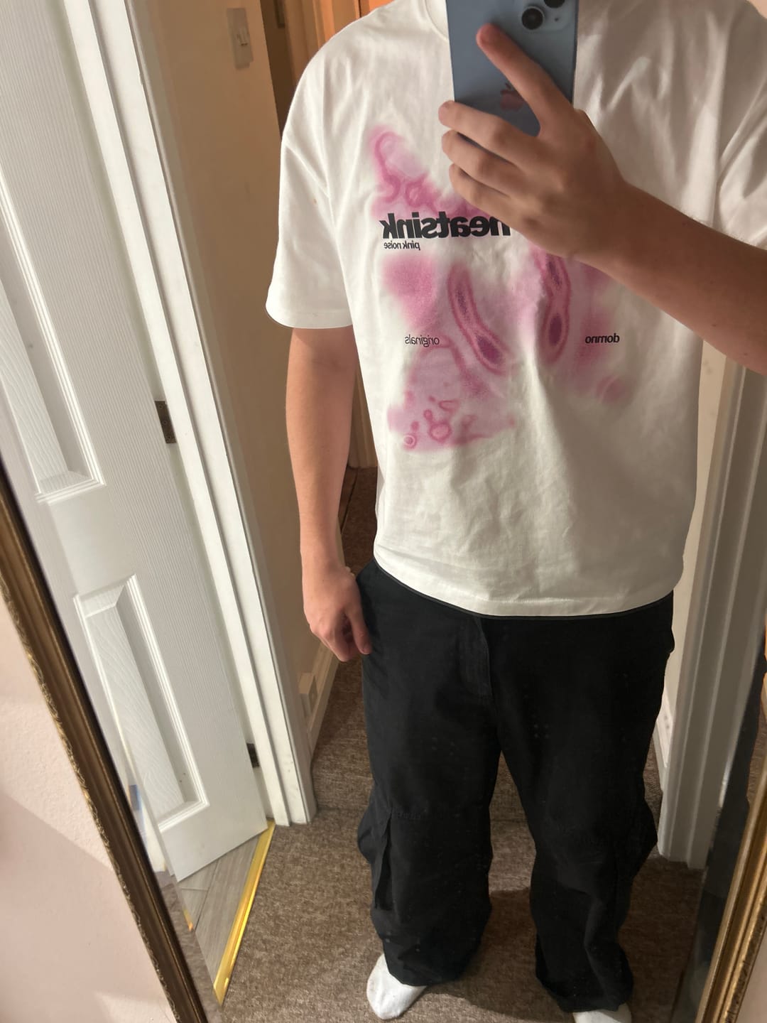 Customer photo review of Heatsink Pink Noise Tee