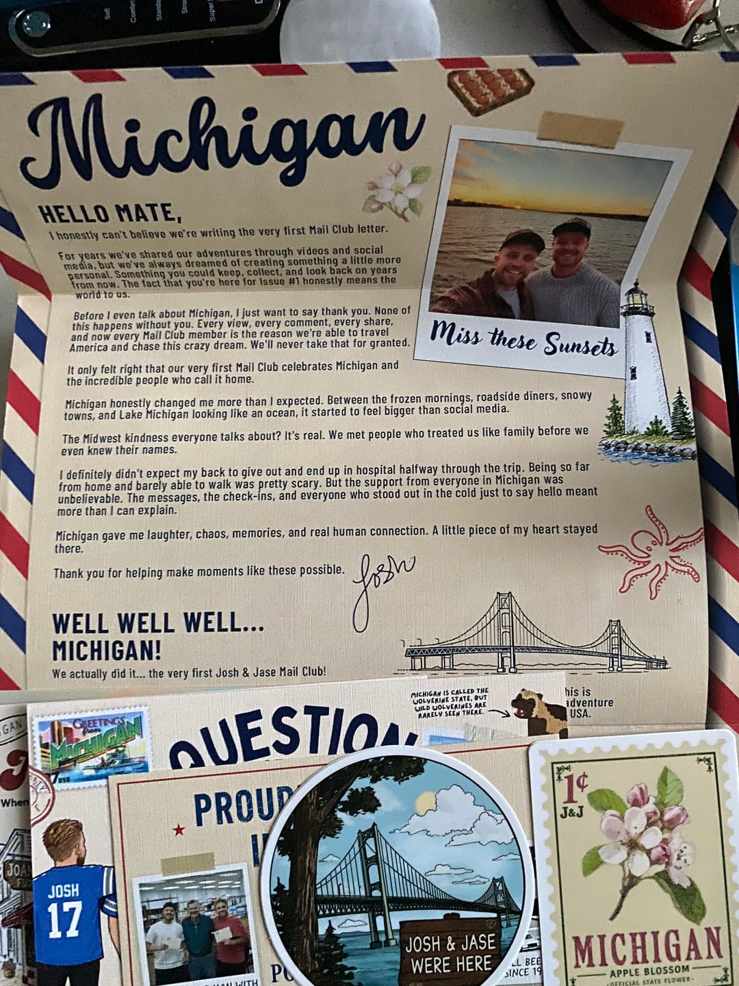 Customer photo review of Josh & Jase Mail Club