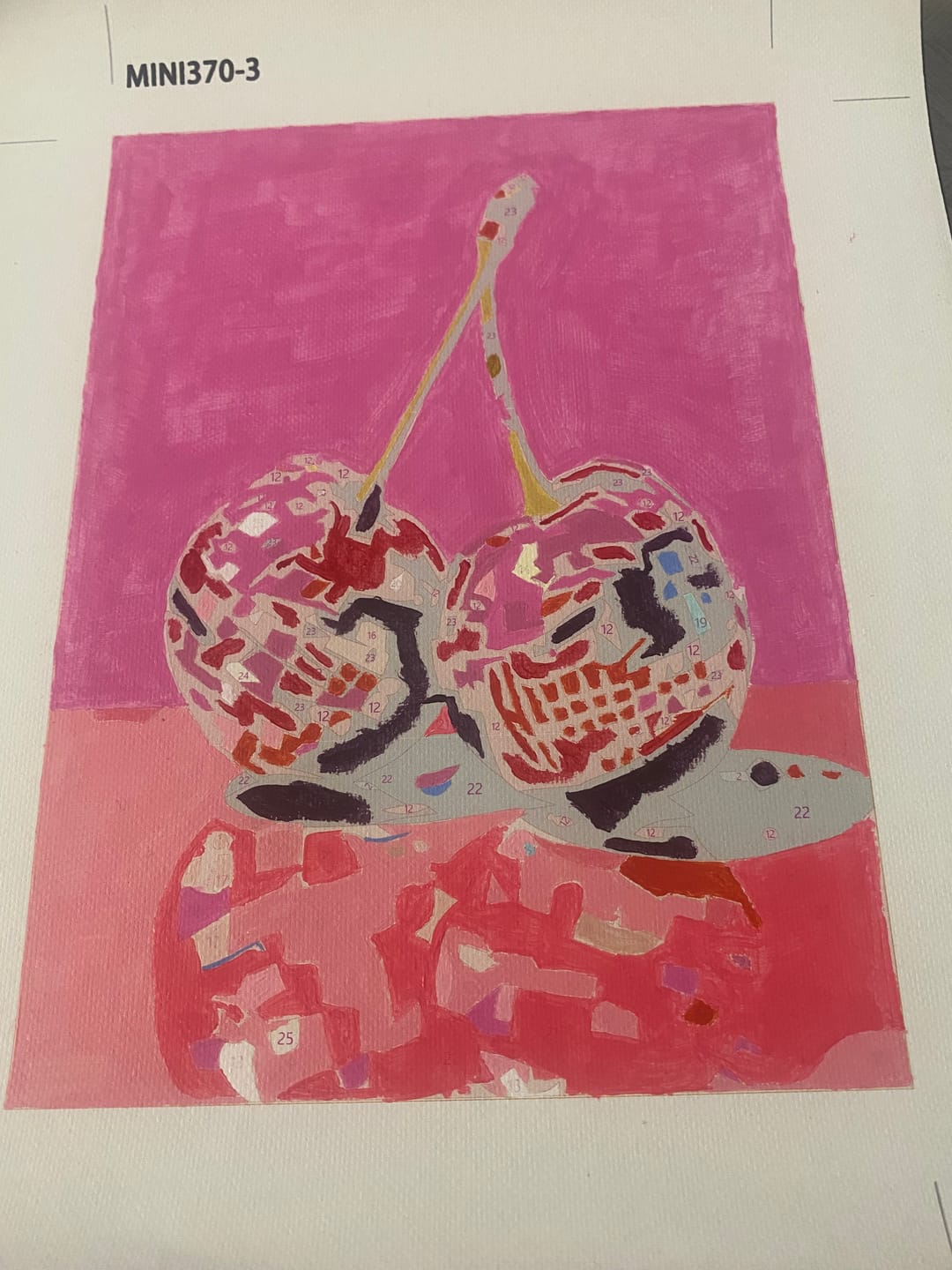 Customer photo review of 6 Mini Paintings - Disco Fruit Set