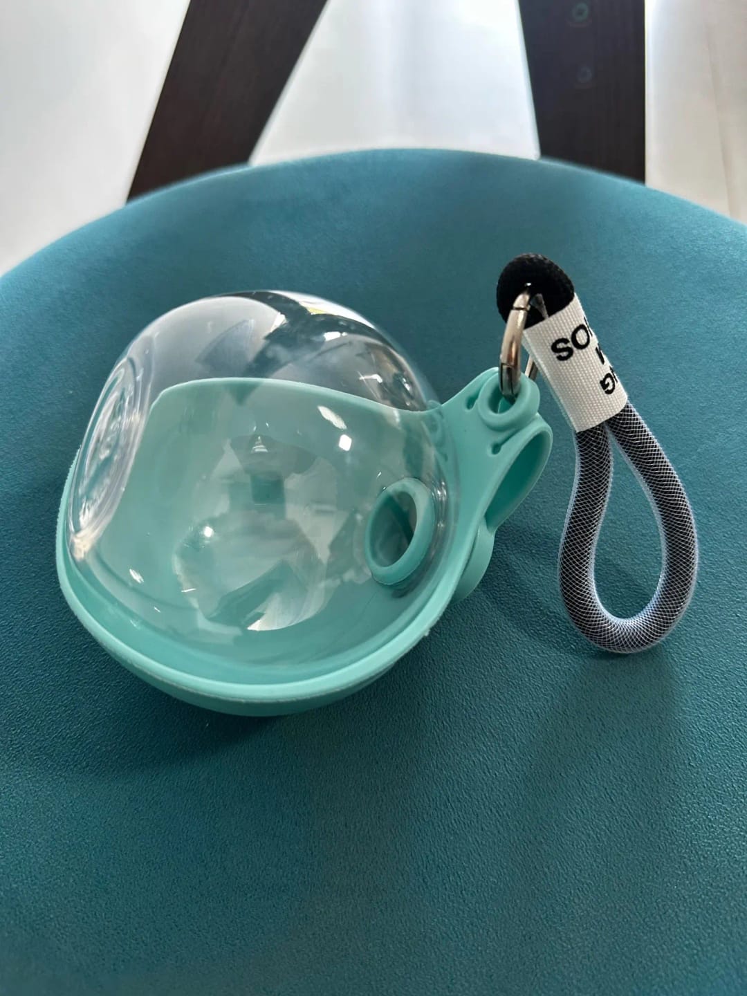 Customer photo review of Travel Dog Water Bottle with Silicone Bowl