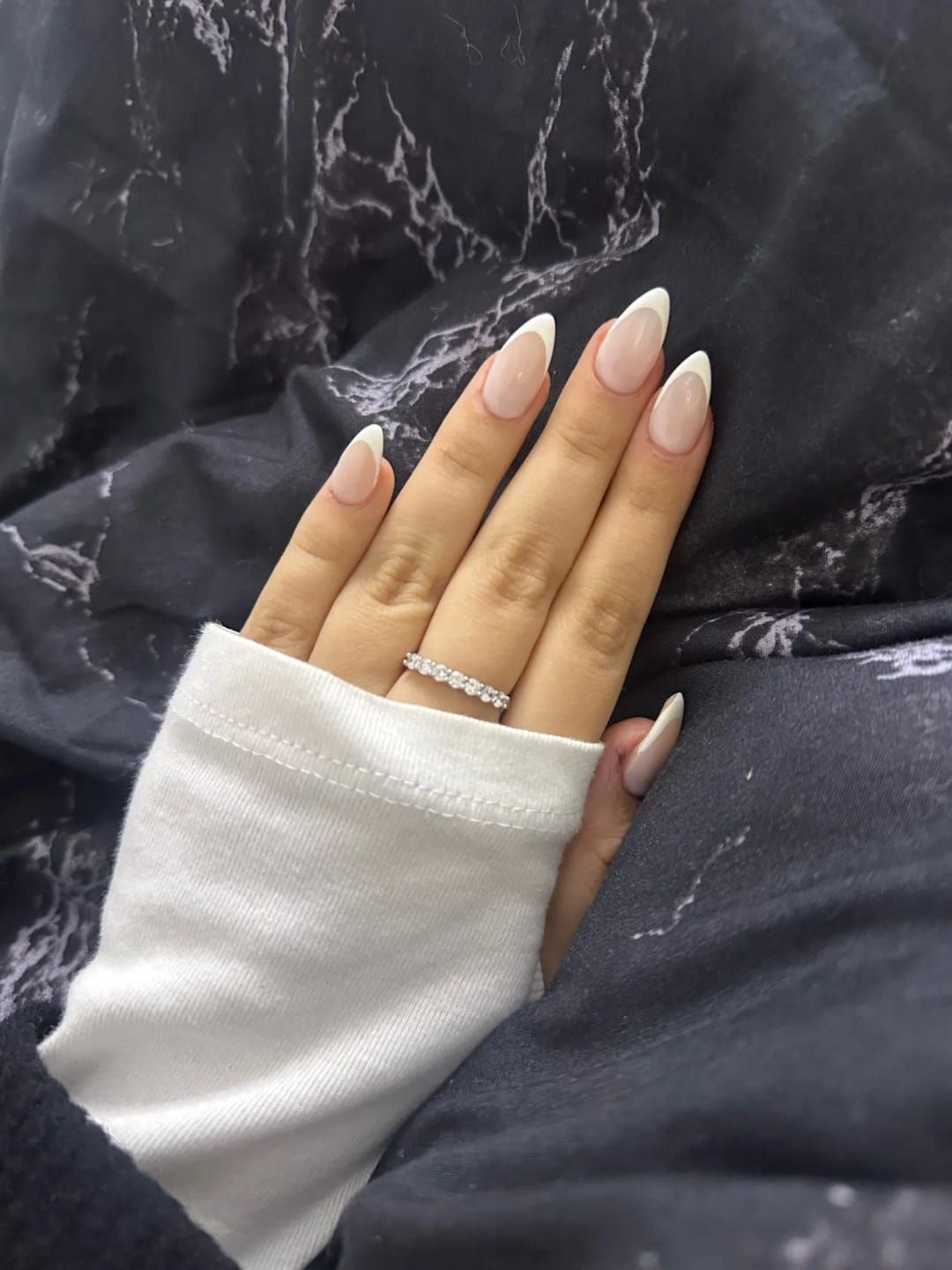 Customer photo review of Brilliant Stackables Silver Ring