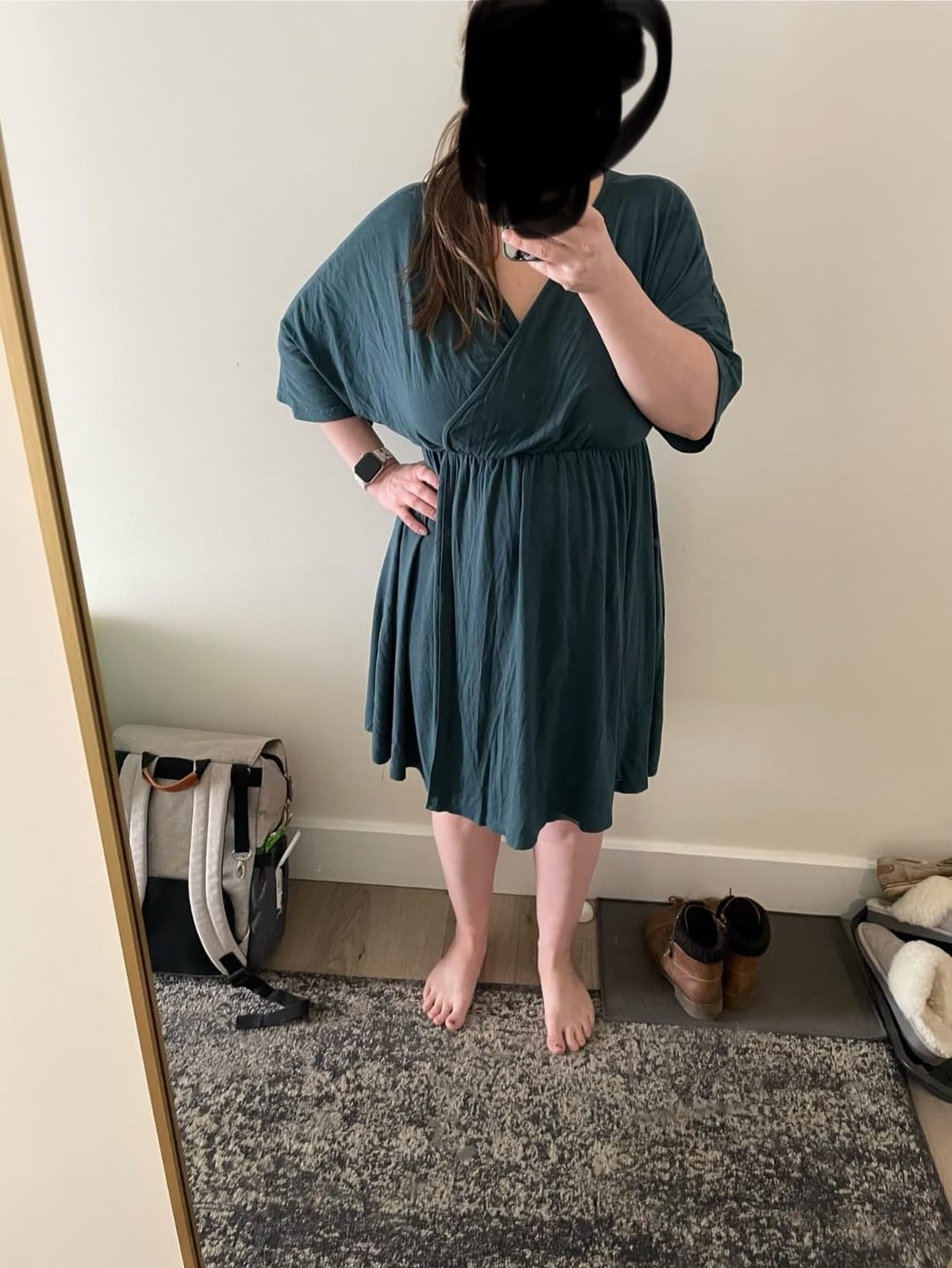 Customer photo review of Robe de maternité & d’allaitement