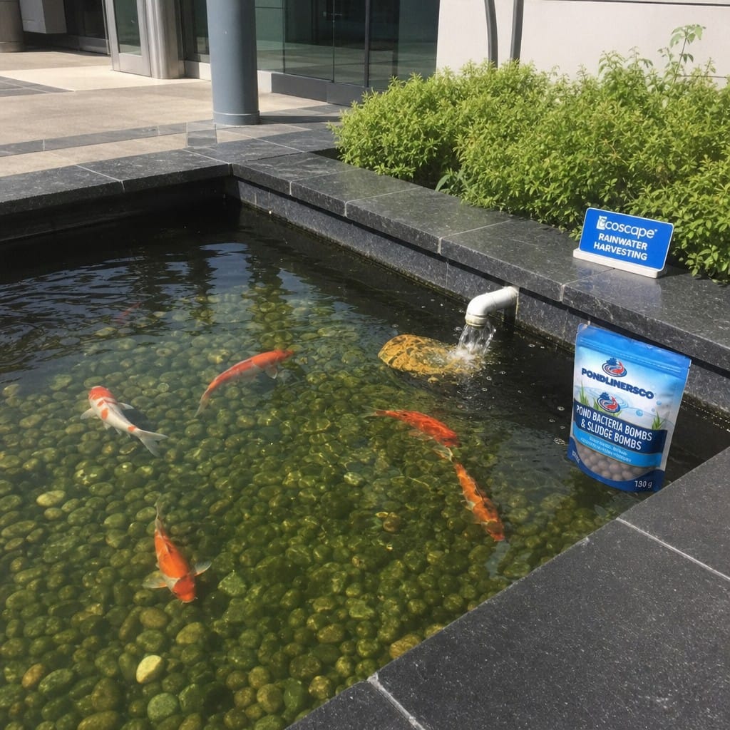 Customer photo review of Pond Bacteria Bomb & Sludge Bomb Duo UK | Crystal Clear Water | Natural Treatment | Koi Safe