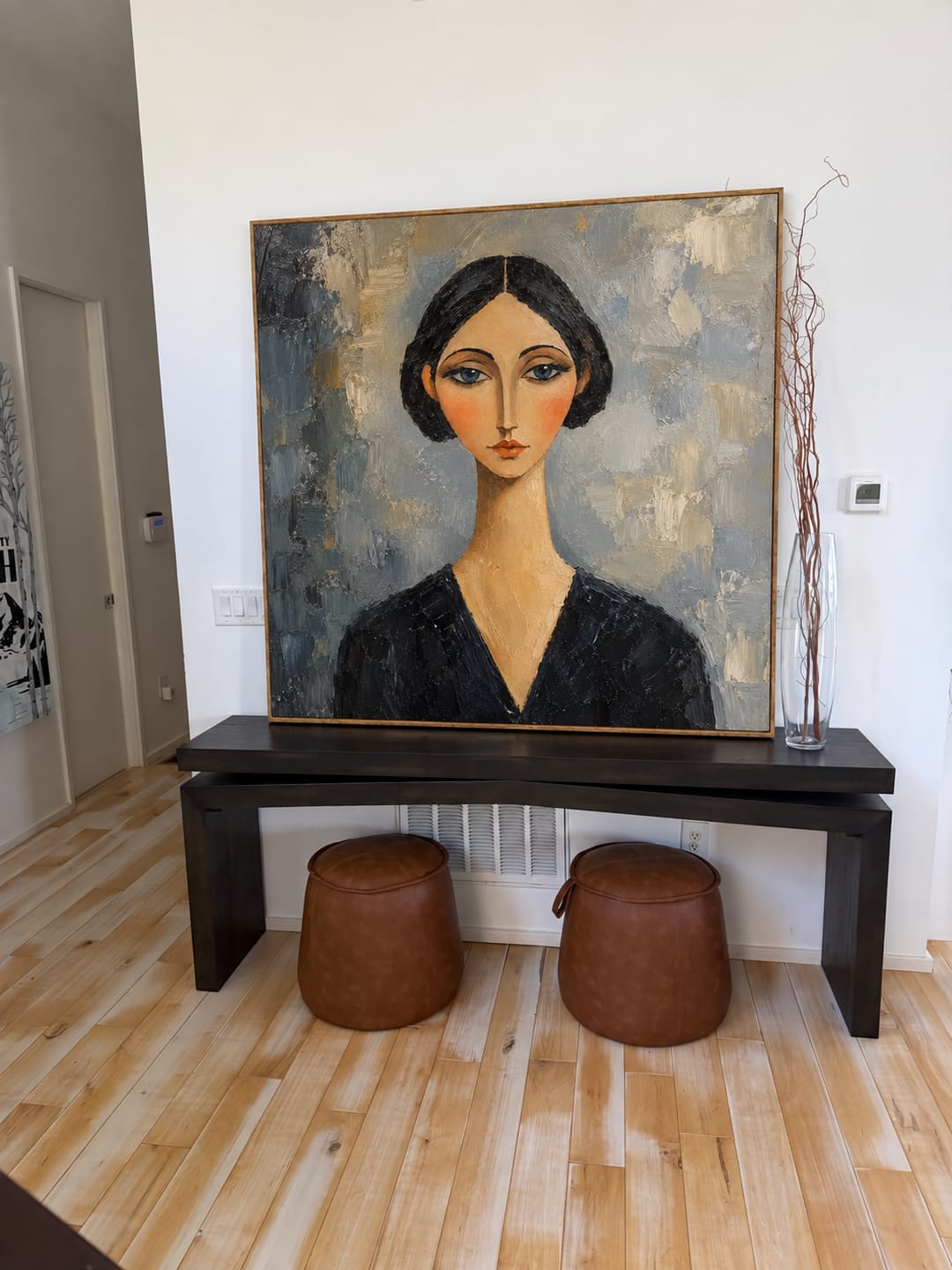 Customer photo review of Blue Gaze Portrait Wall Art