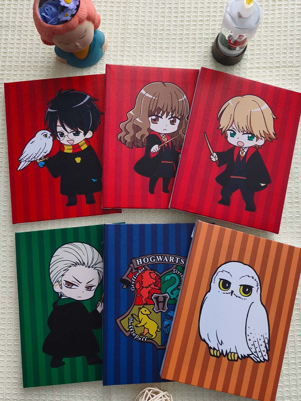 Customer photo review of Mini Peinture par numéros 15x20cm (6 pièces) - Personnages de Harry Potter