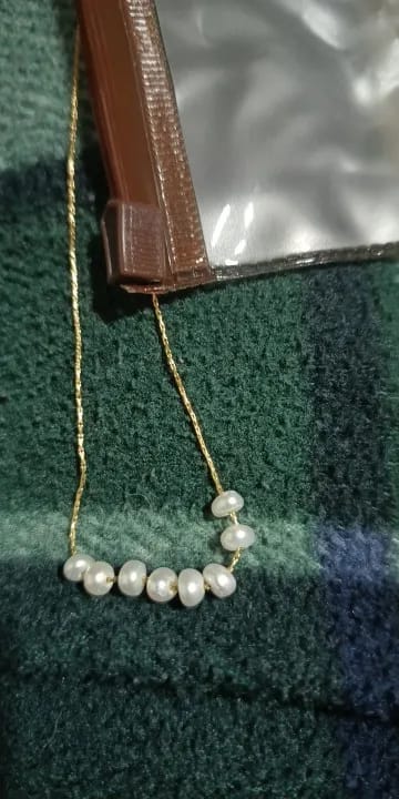 Customer photo review of Chic Loom Natural Pearl Necklace