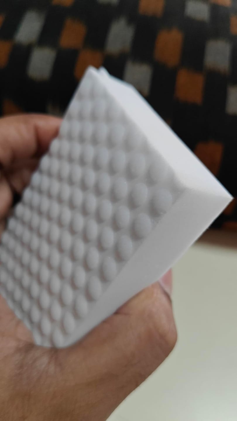 Customer photo review of Magic Eraser Cleaning Sponge (Pack of 4) – Multi-Surface Melamine Stain Remover for Walls, Shoes, Kitchen & Switchboards (Chemical-Free)