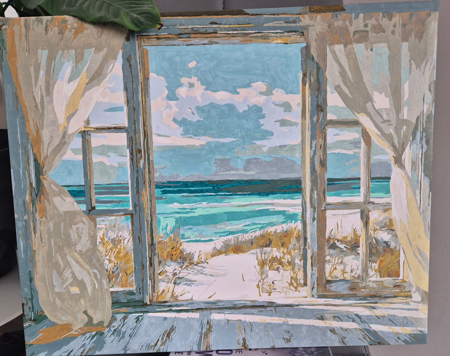 Customer photo review of Whispers of the Shore | Paint by Number