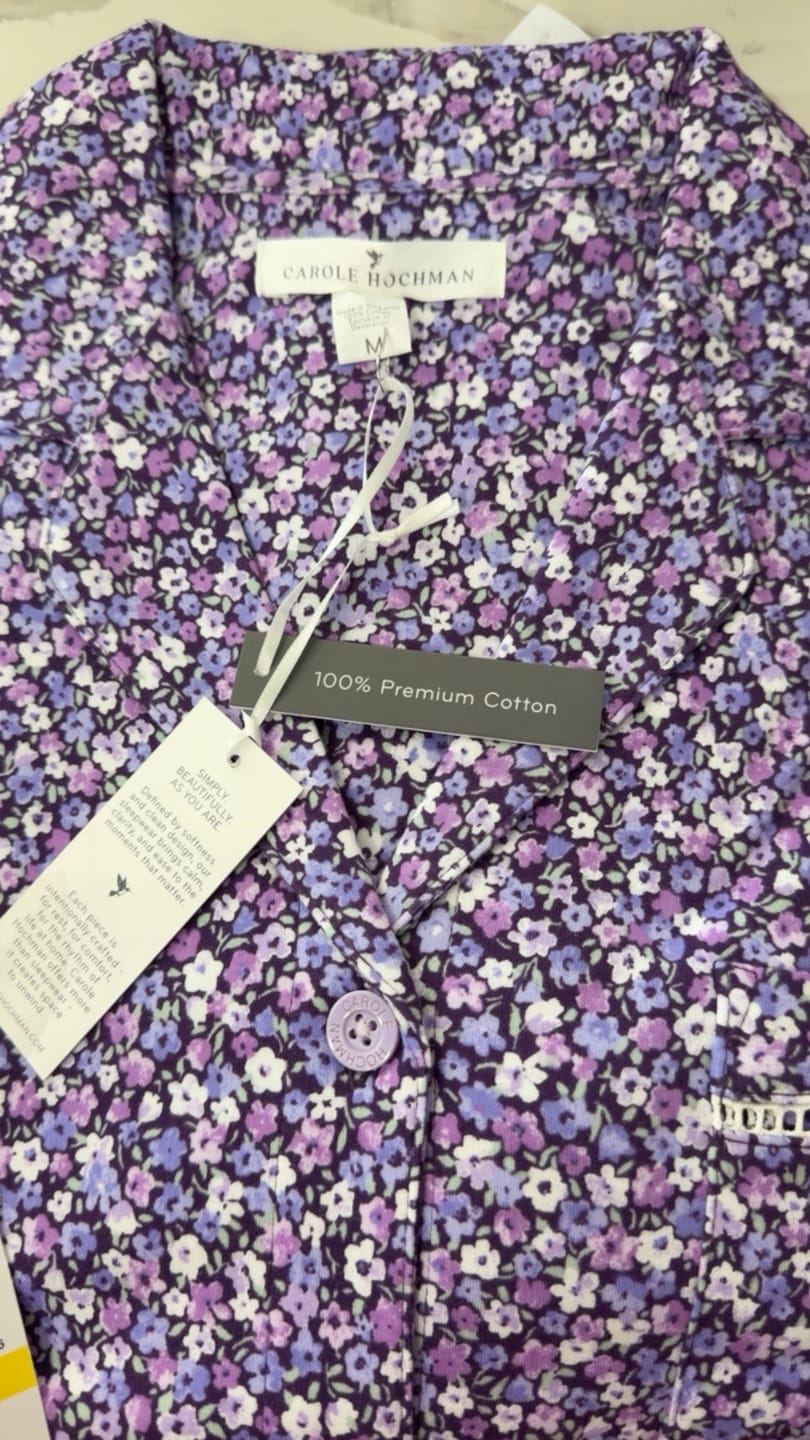 Customer photo review of Lilac Garden Cotton Interlock Long Pajama Set