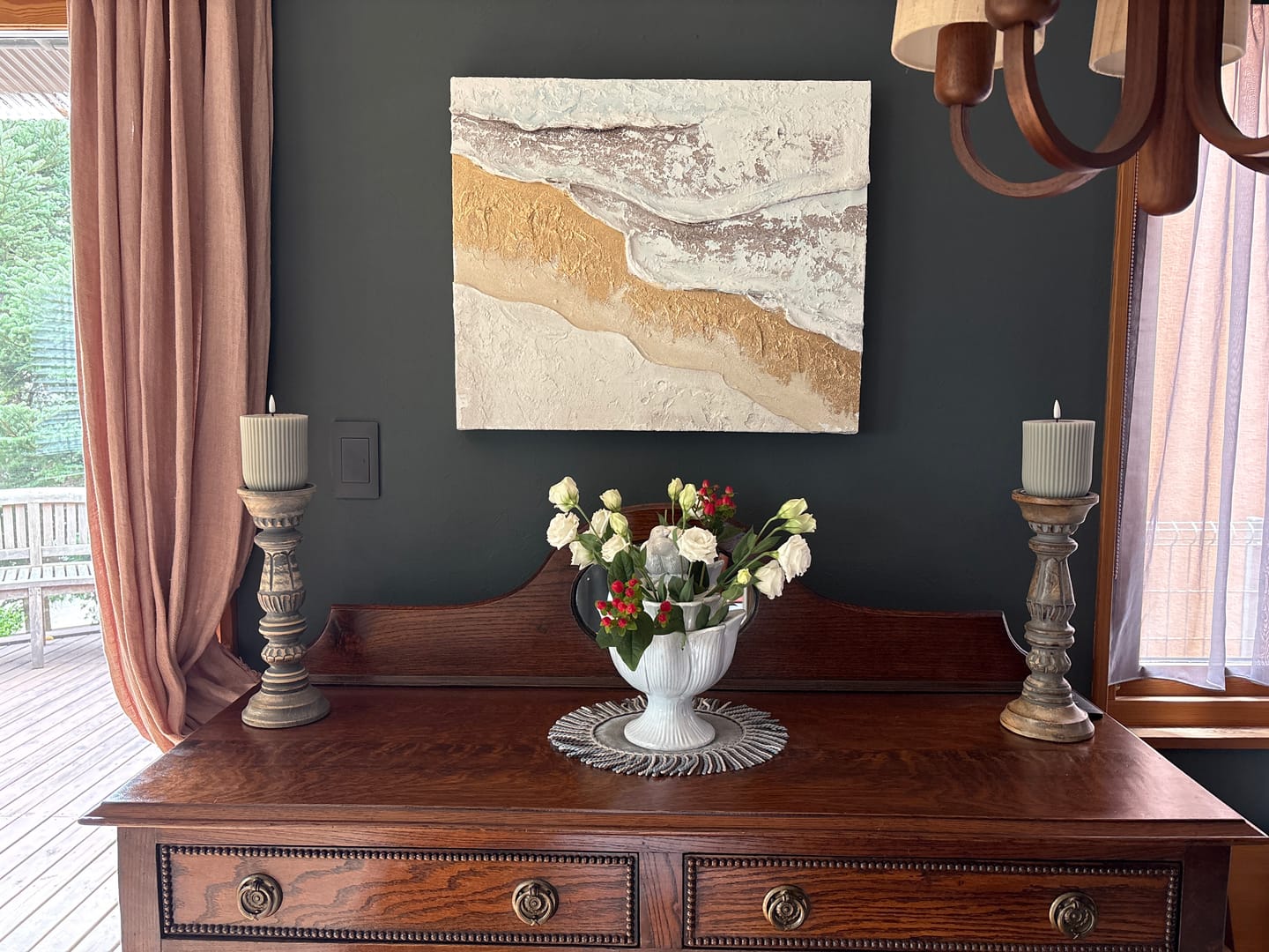 Customer photo review of Plaster Art Texure Painting #SG525