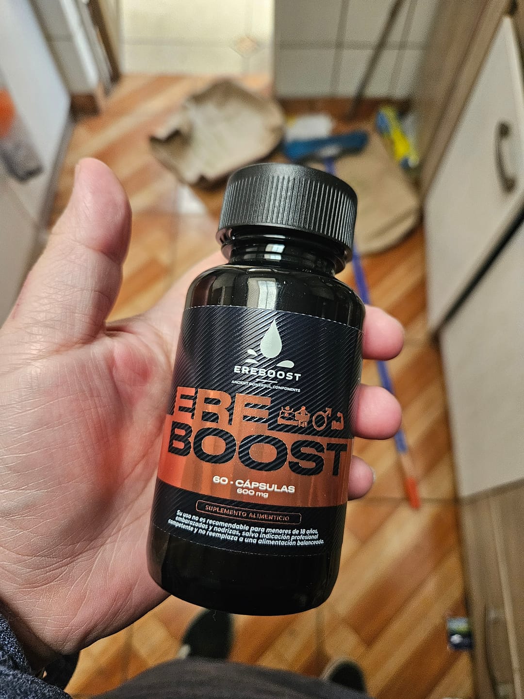 Customer photo review of EREBOOST | 60 Cápsulas