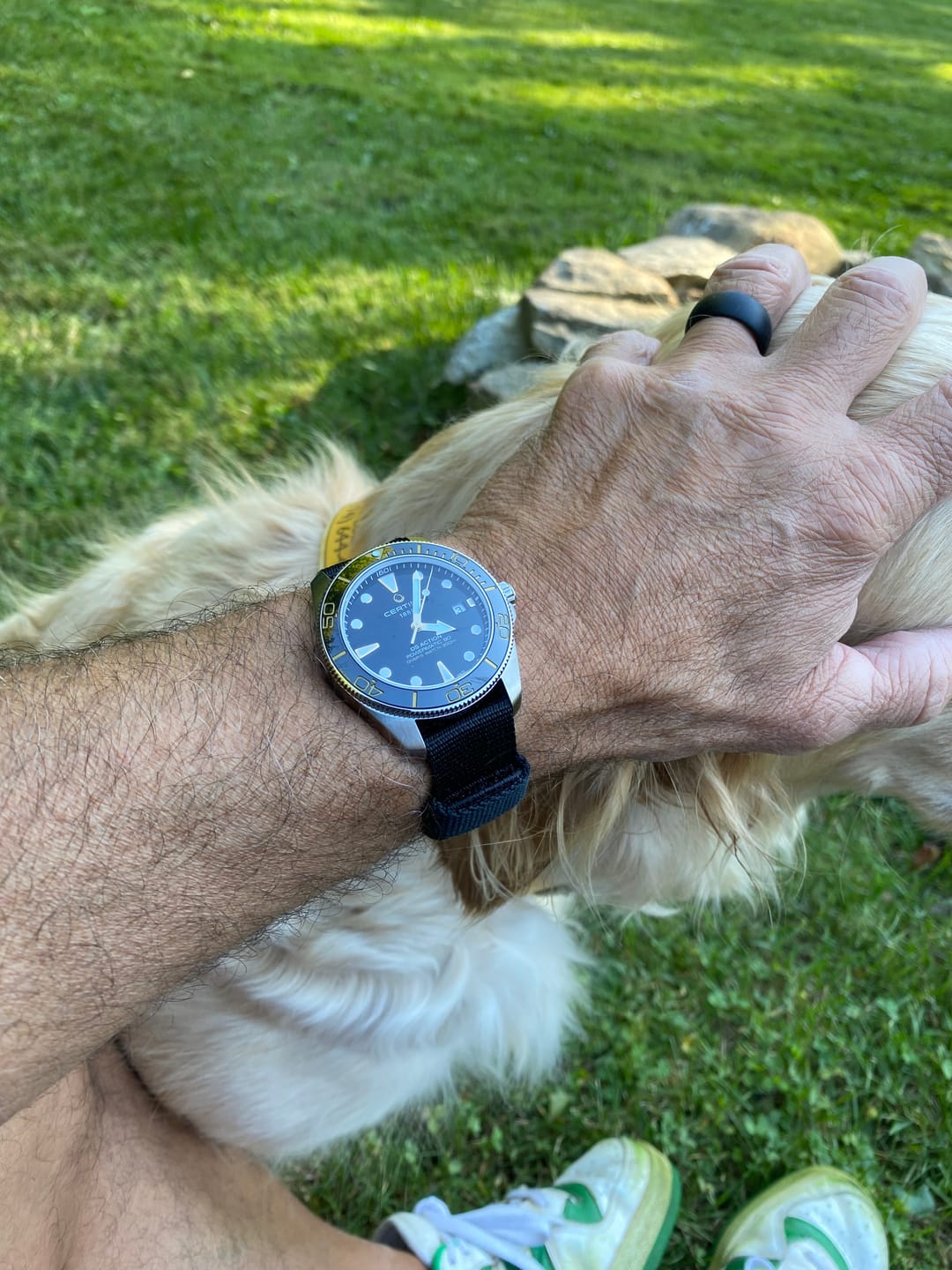 Customer photo review of Glomar Explorer - Hook And Loop Watch Strap