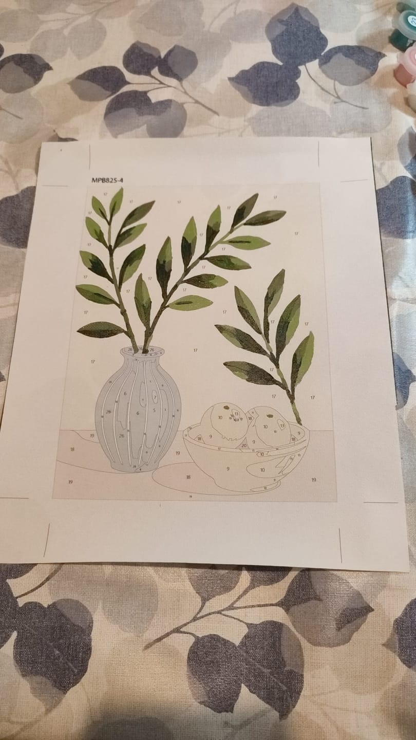 Customer photo review of 6 Mini Paintings - Olive Branch Set