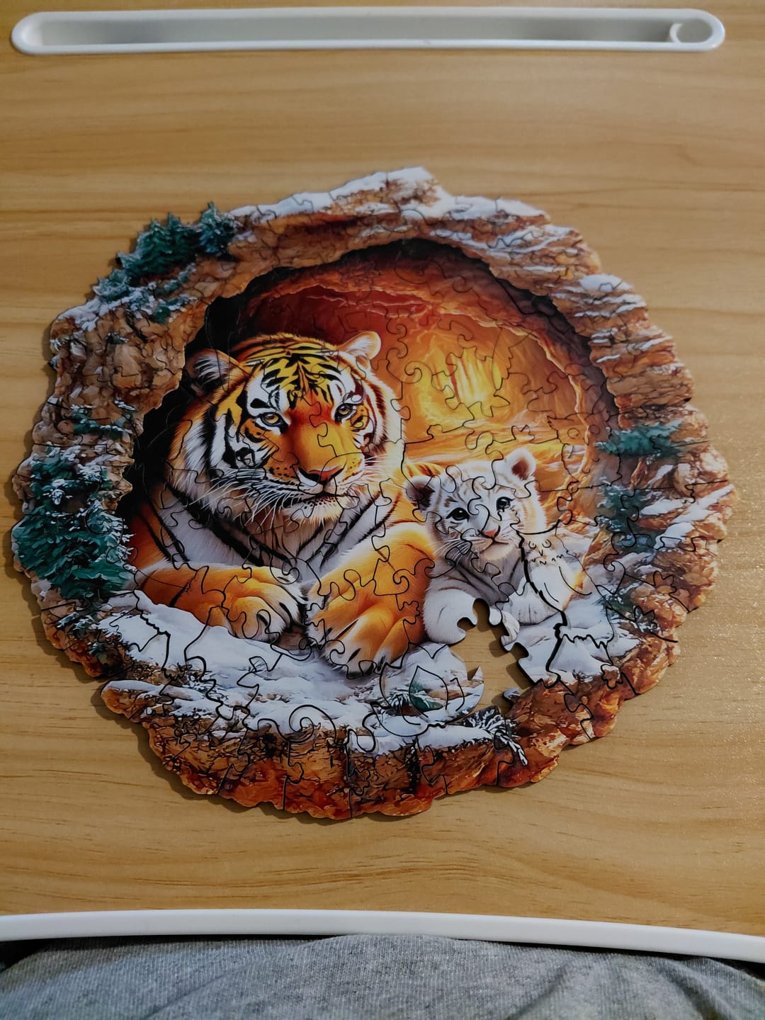 Customer photo review of Tiger Family-2 Wooden Jigsaw Puzzle