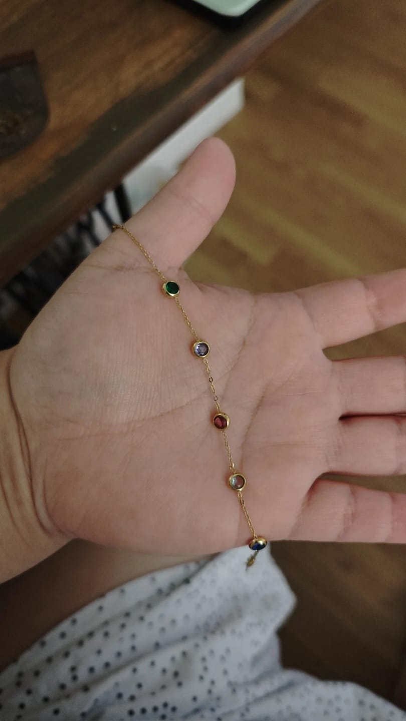 Customer photo review of Prism Blossom Necklace
