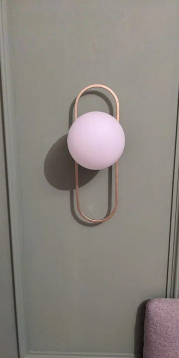 Customer photo review of Globe Wall Lamp