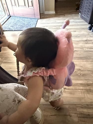 Customer photo review of Mochila protectora de cabeza para bebé
