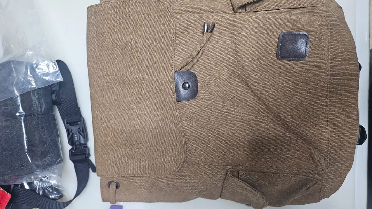 Customer photo review of Mochila de Lona Estilo Vintage