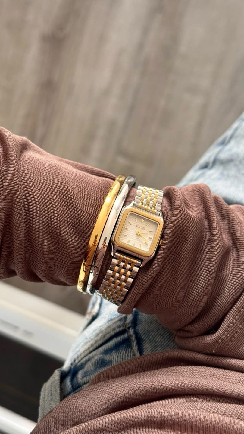 Customer photo review of Golden Smooth Bangle