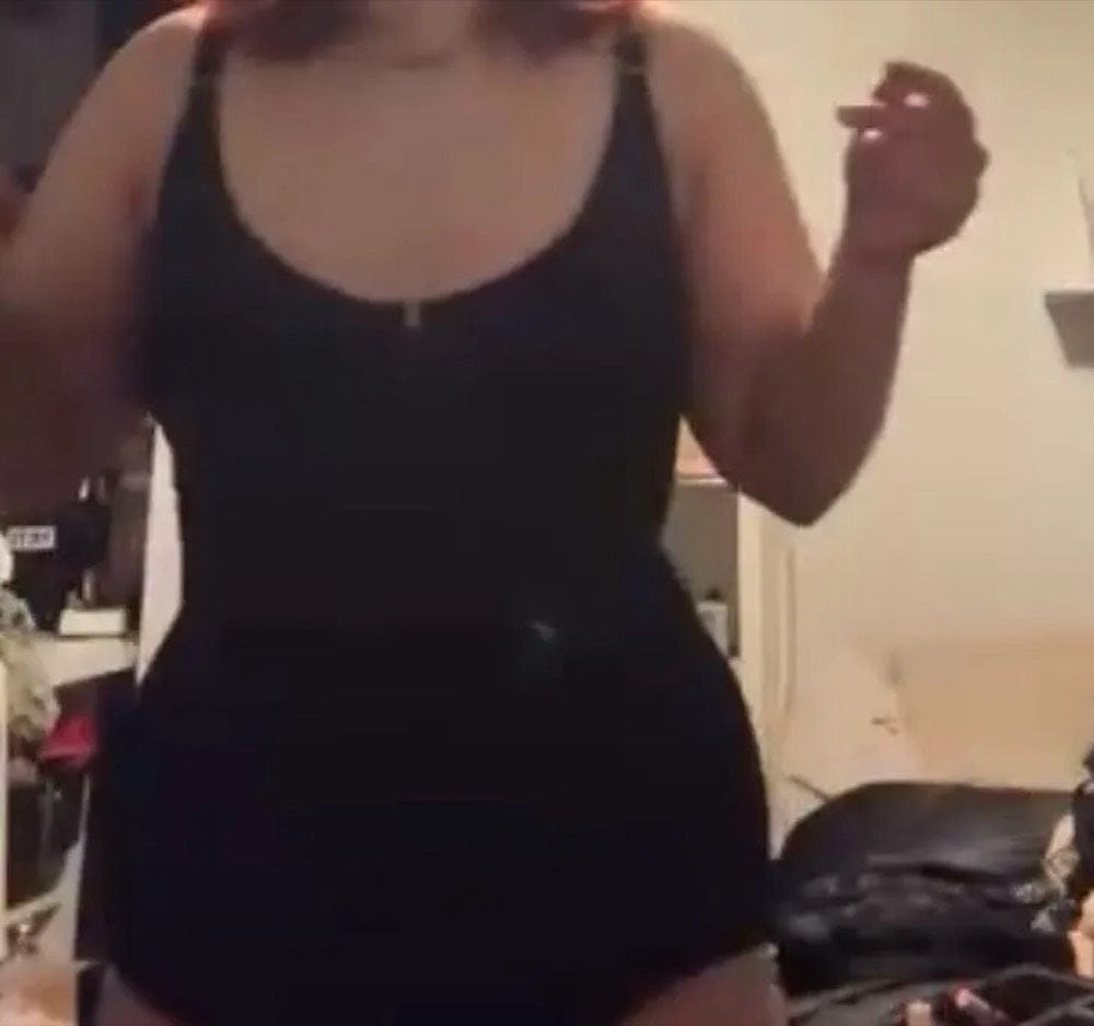 Customer photo review of Double-Compression Postpartum Body Shaper