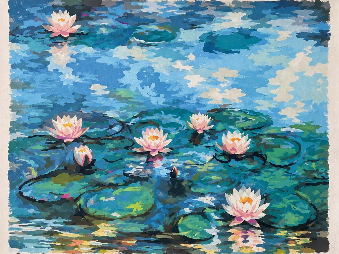 Customer photo review of Nymphéas 1914-1917 collection privée, Monet