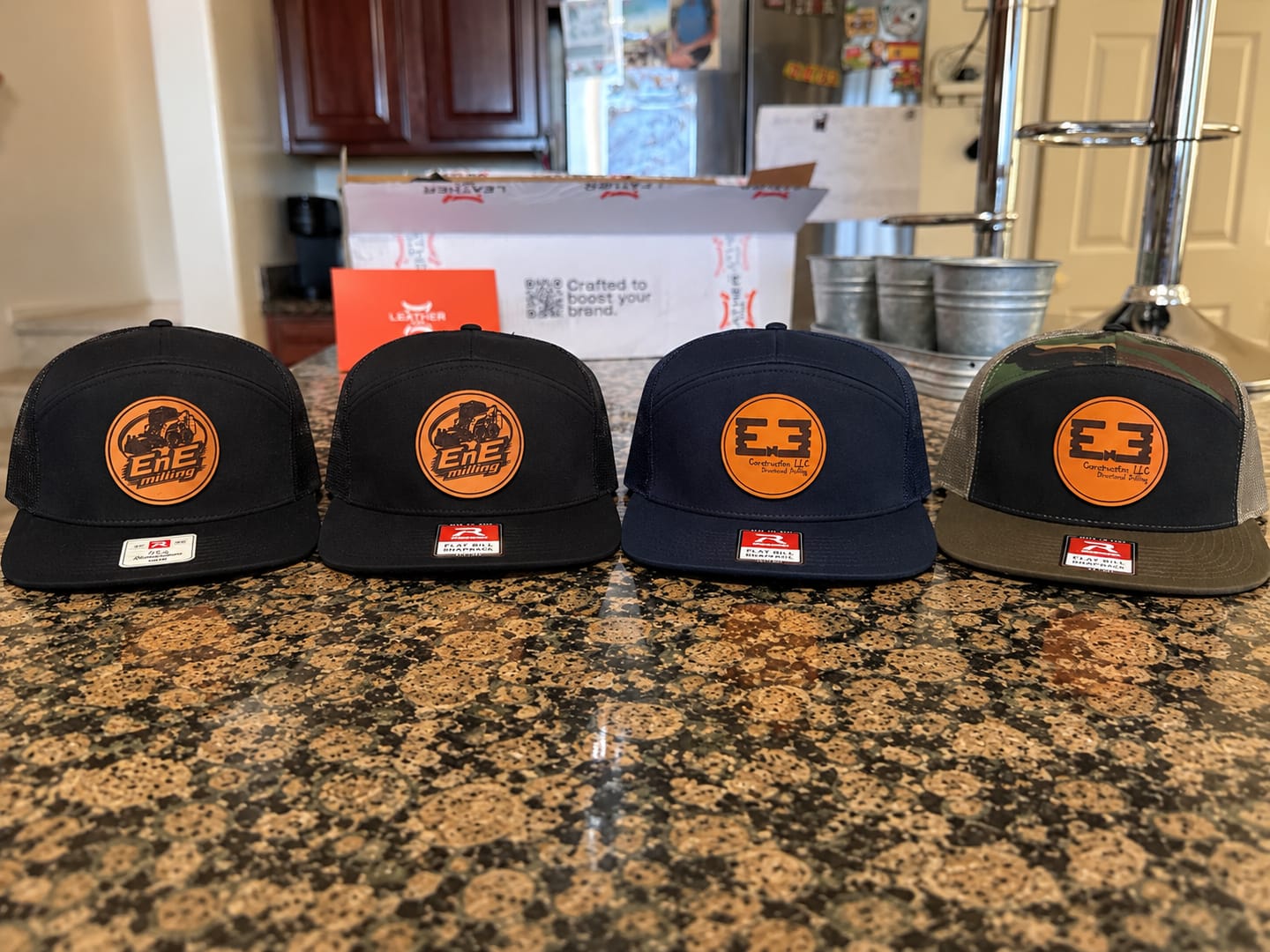 Customer photo review of Richardson 168 Custom Leather Patch Hats